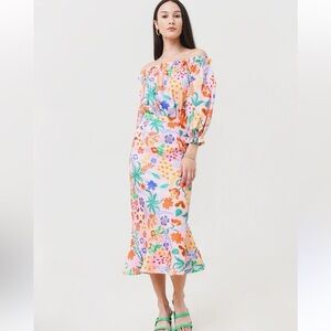 Saloni Grace dress in the Paradise Papercut print 10 new